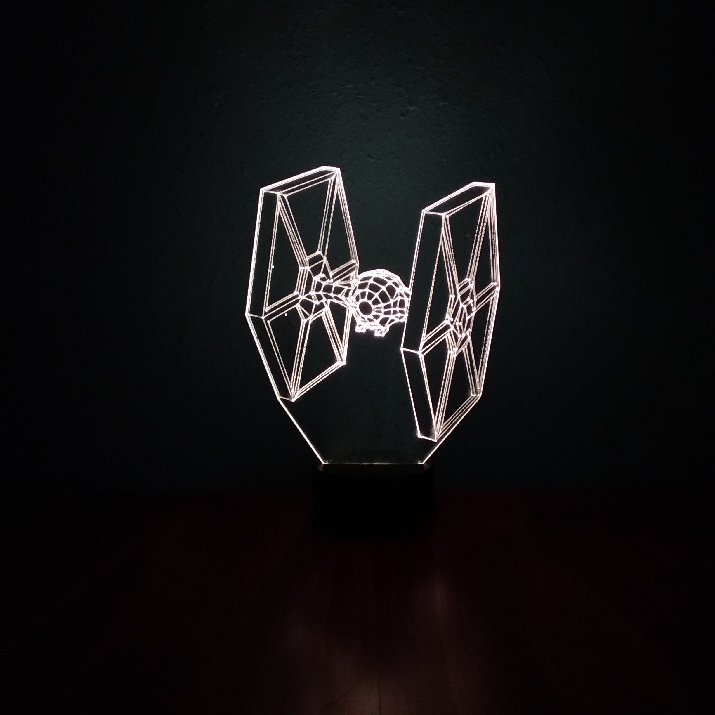 Awesome "Star Wars Tie Fighter" 3D LED Lamp (1247) - FREE Shipping!