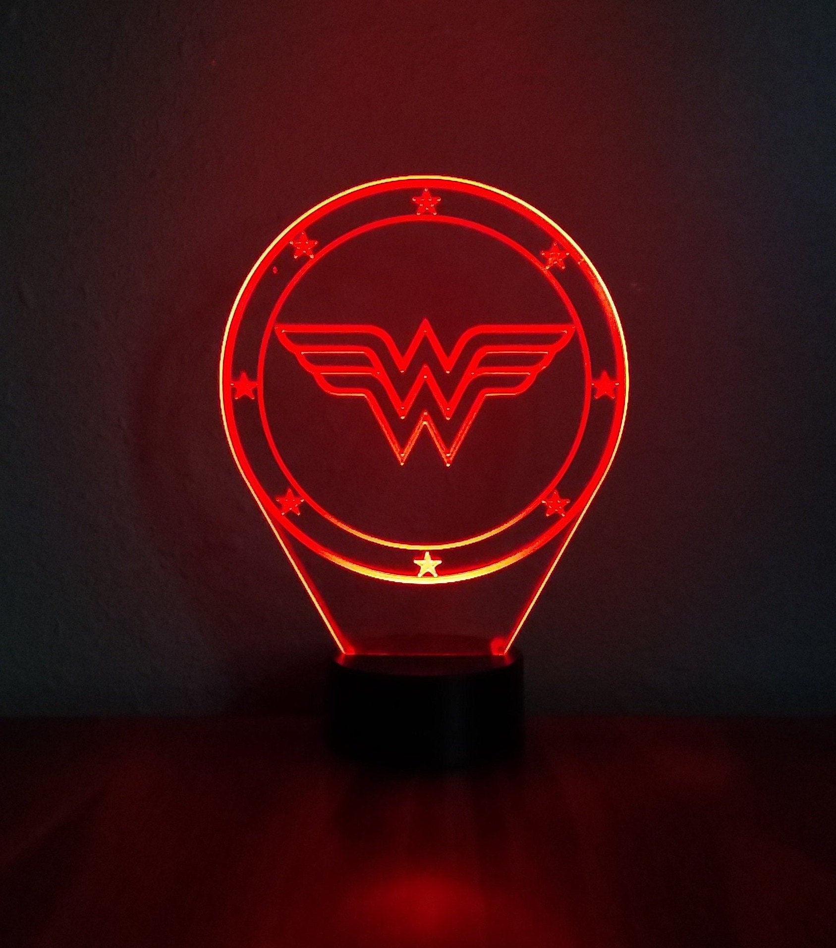 Awesome "Wonder Woman" 3D LED Lamp (1255) - FREE SHIPPING!