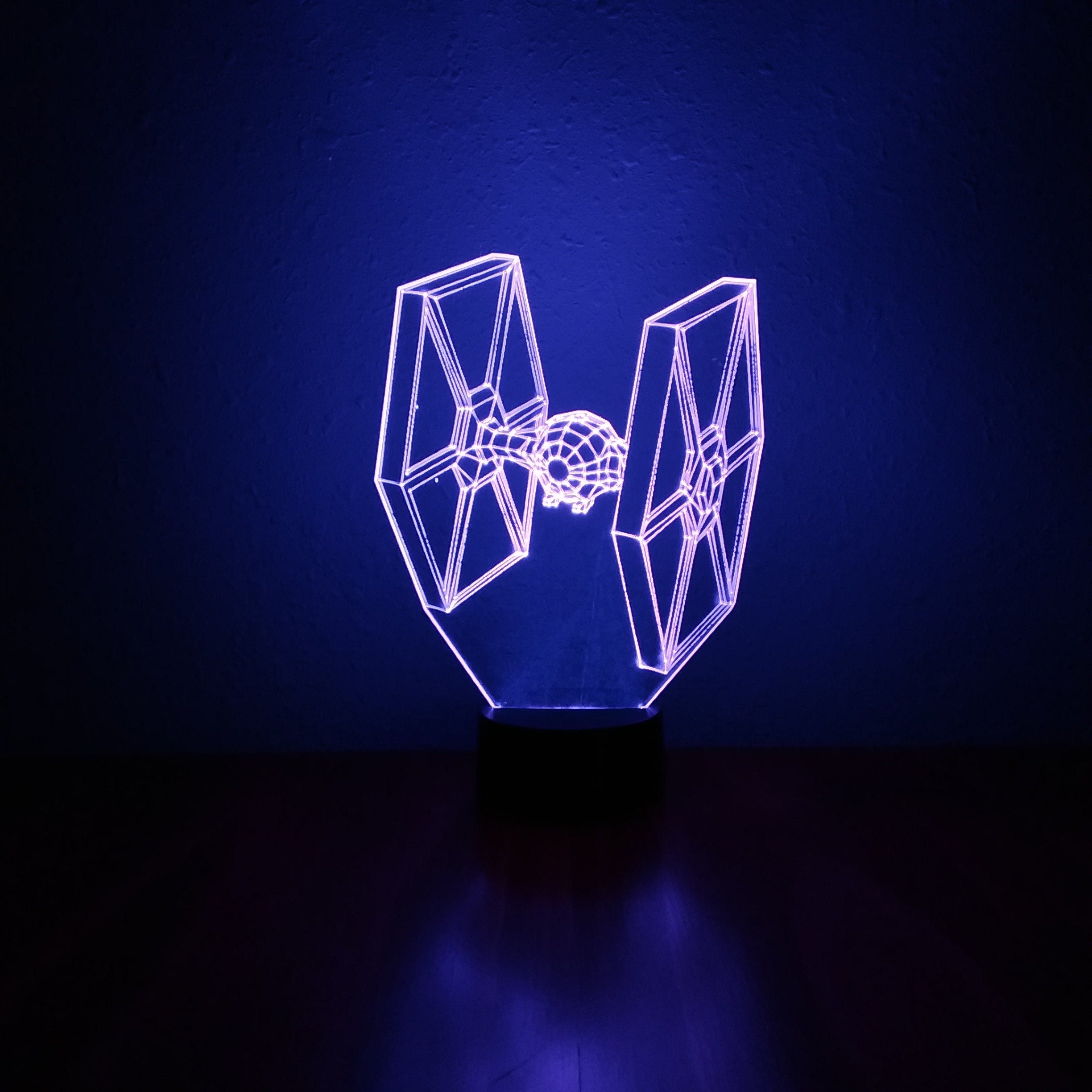 Awesome "Star Wars Tie Fighter" 3D LED Lamp (1247) - FREE Shipping!