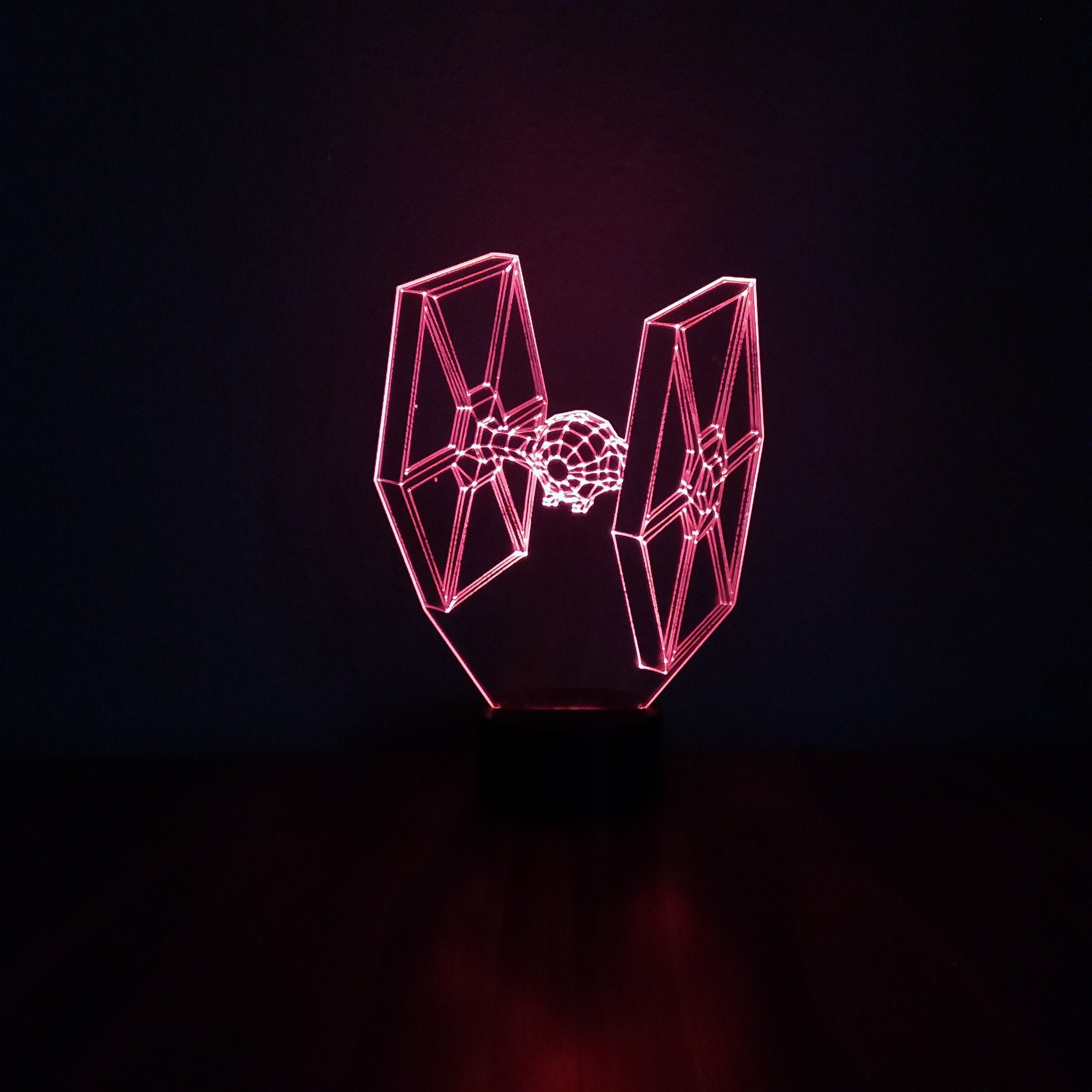 Awesome "Star Wars Tie Fighter" 3D LED Lamp (1247) - FREE Shipping!