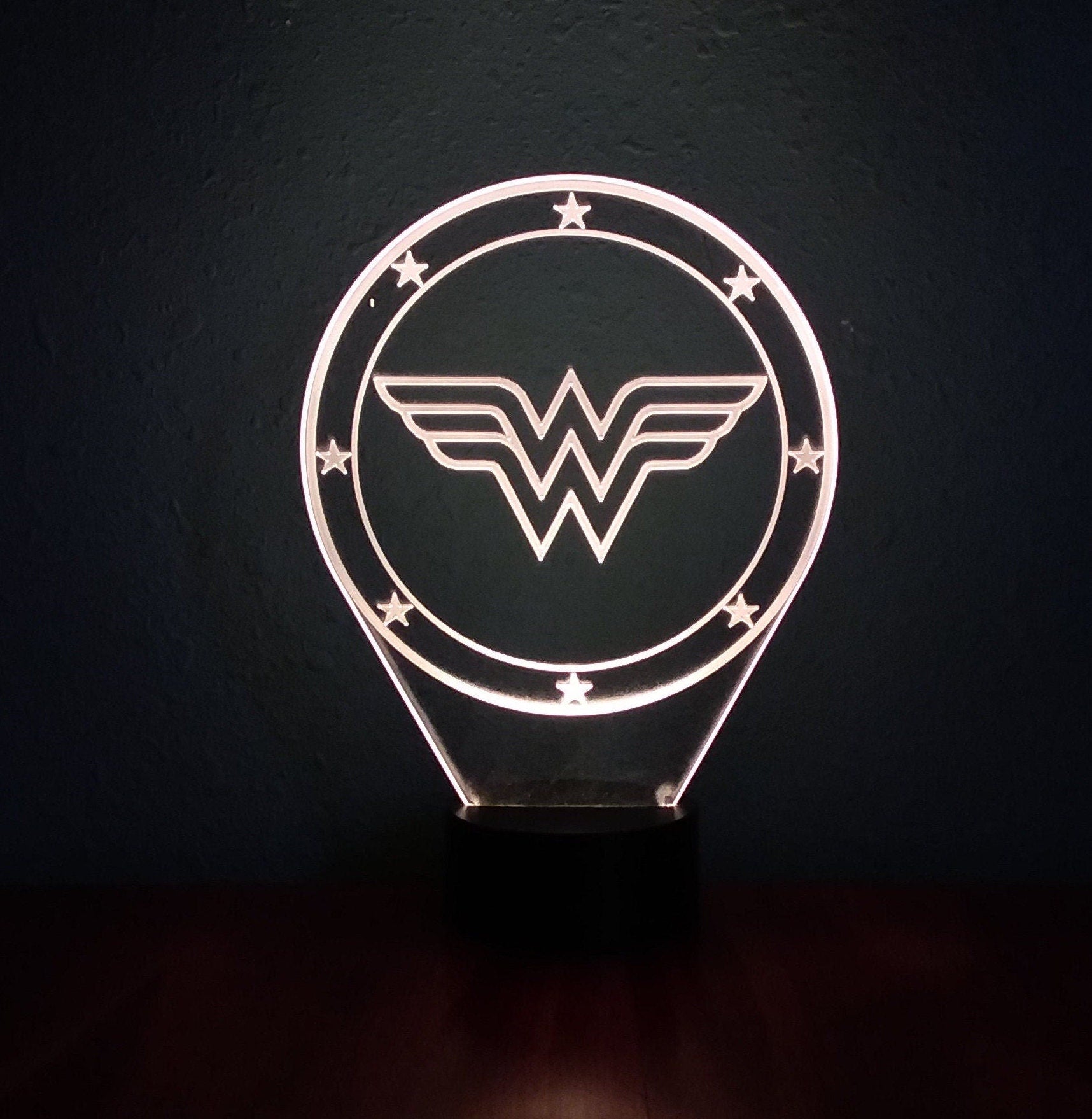 Awesome "Wonder Woman" 3D LED Lamp (1255) - FREE SHIPPING!