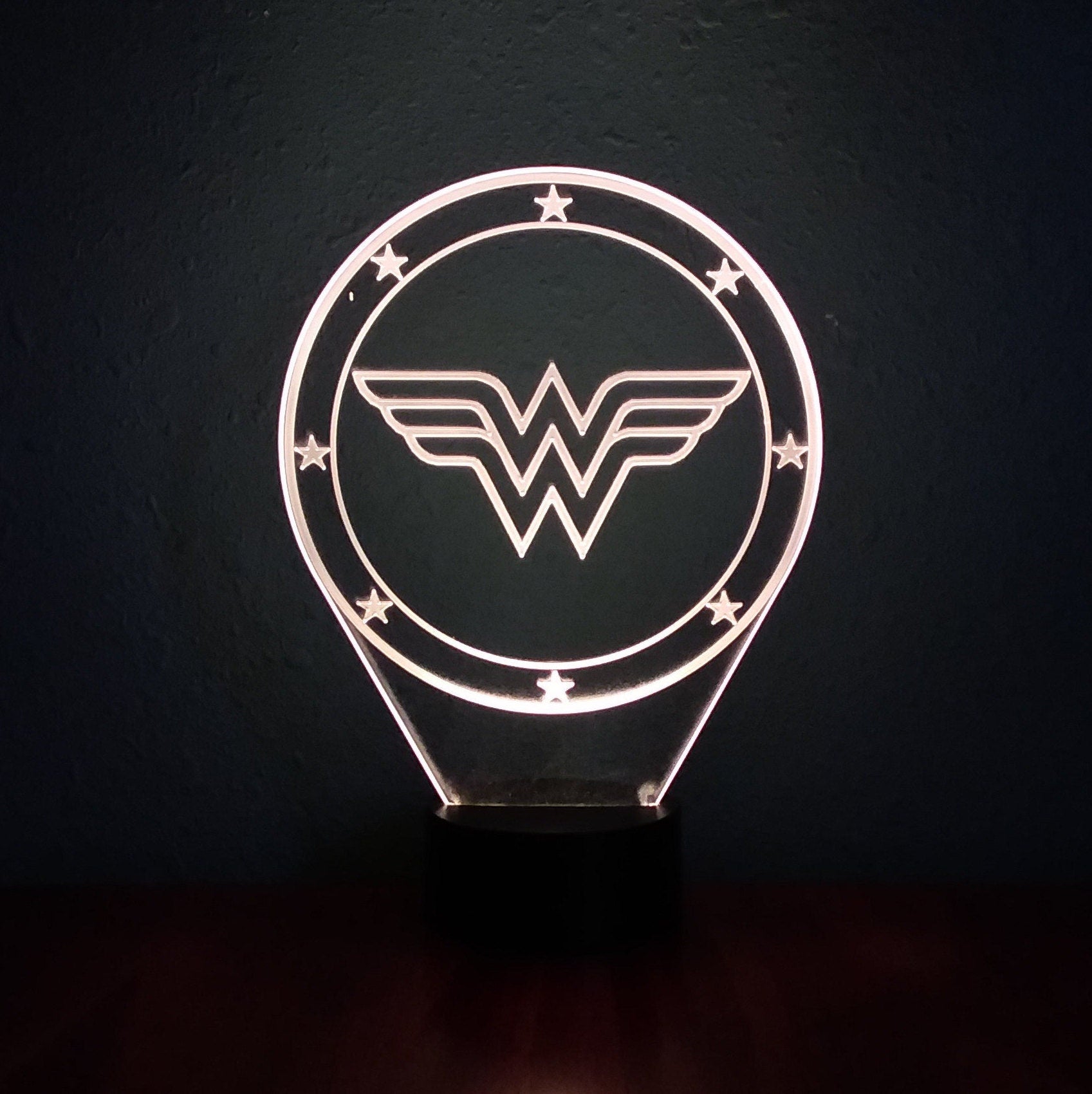 Awesome "Wonder Woman" 3D LED Lamp (1255) - FREE SHIPPING!