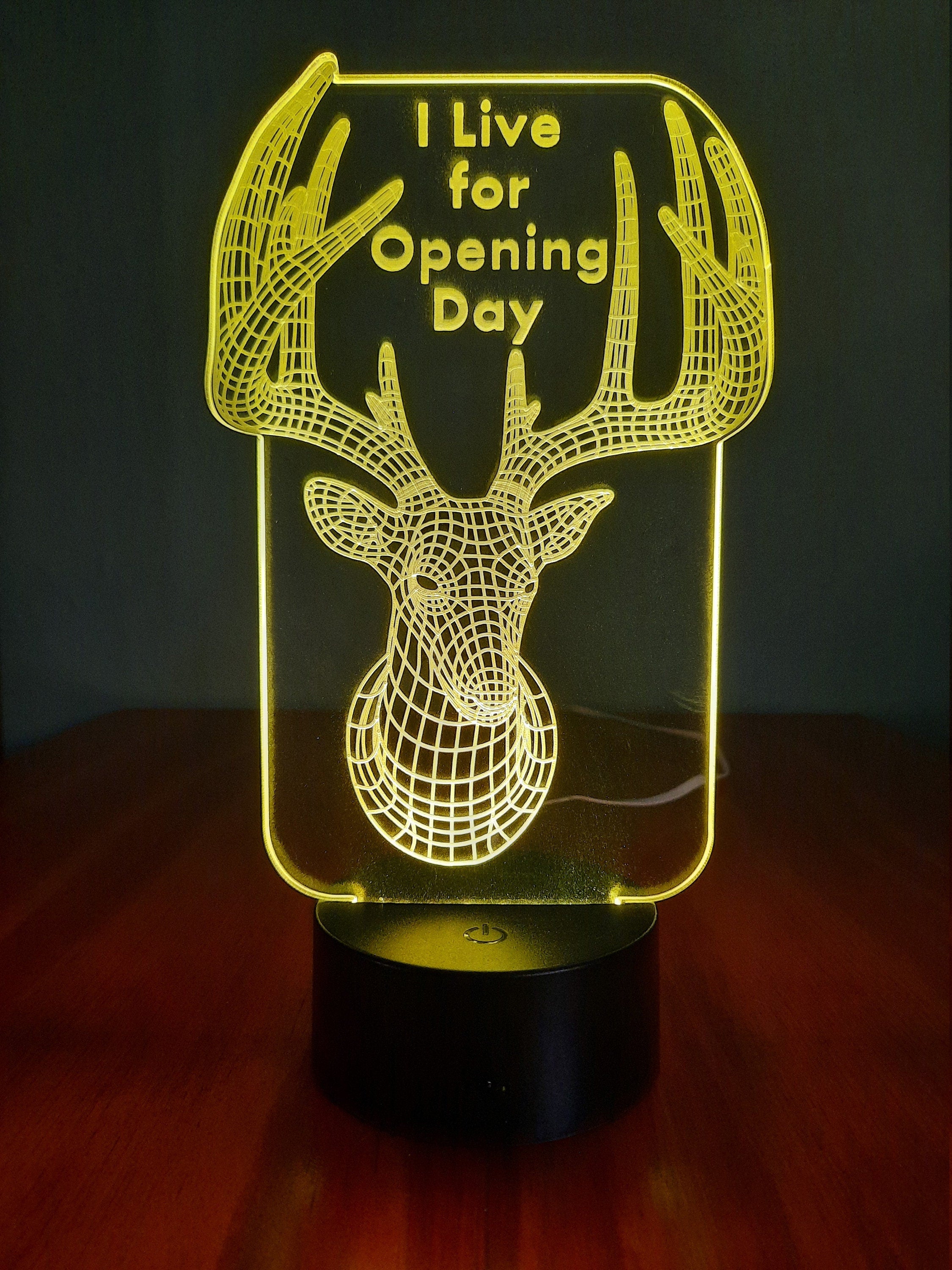 Awesome "I Live for Opening Day" 3D LED Lamp (1091) - FREE Shipping!