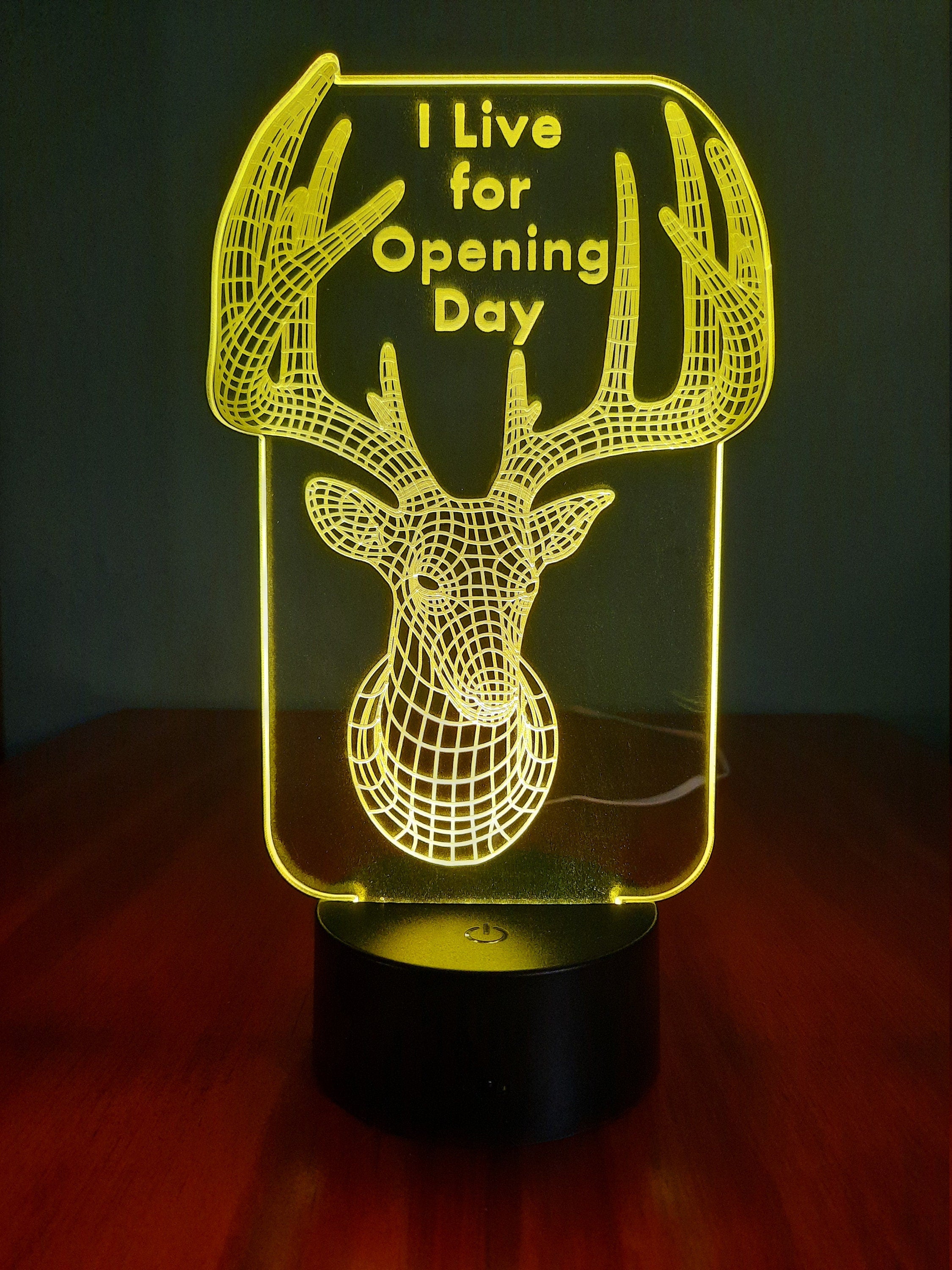 Awesome "I Live for Opening Day" 3D LED Lamp (1091) - FREE Shipping!