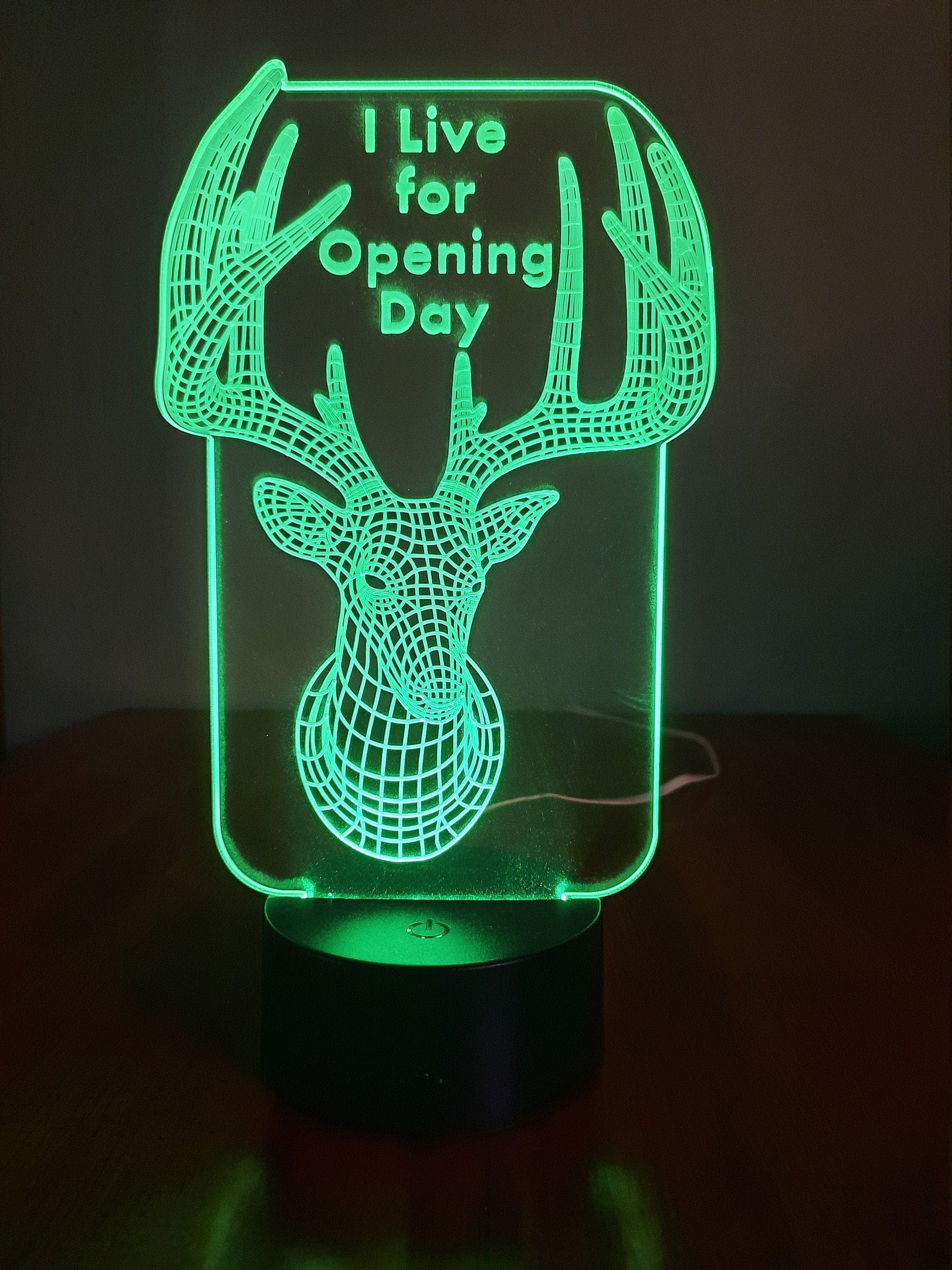 Awesome "I Live for Opening Day" 3D LED Lamp (1091) - FREE Shipping!