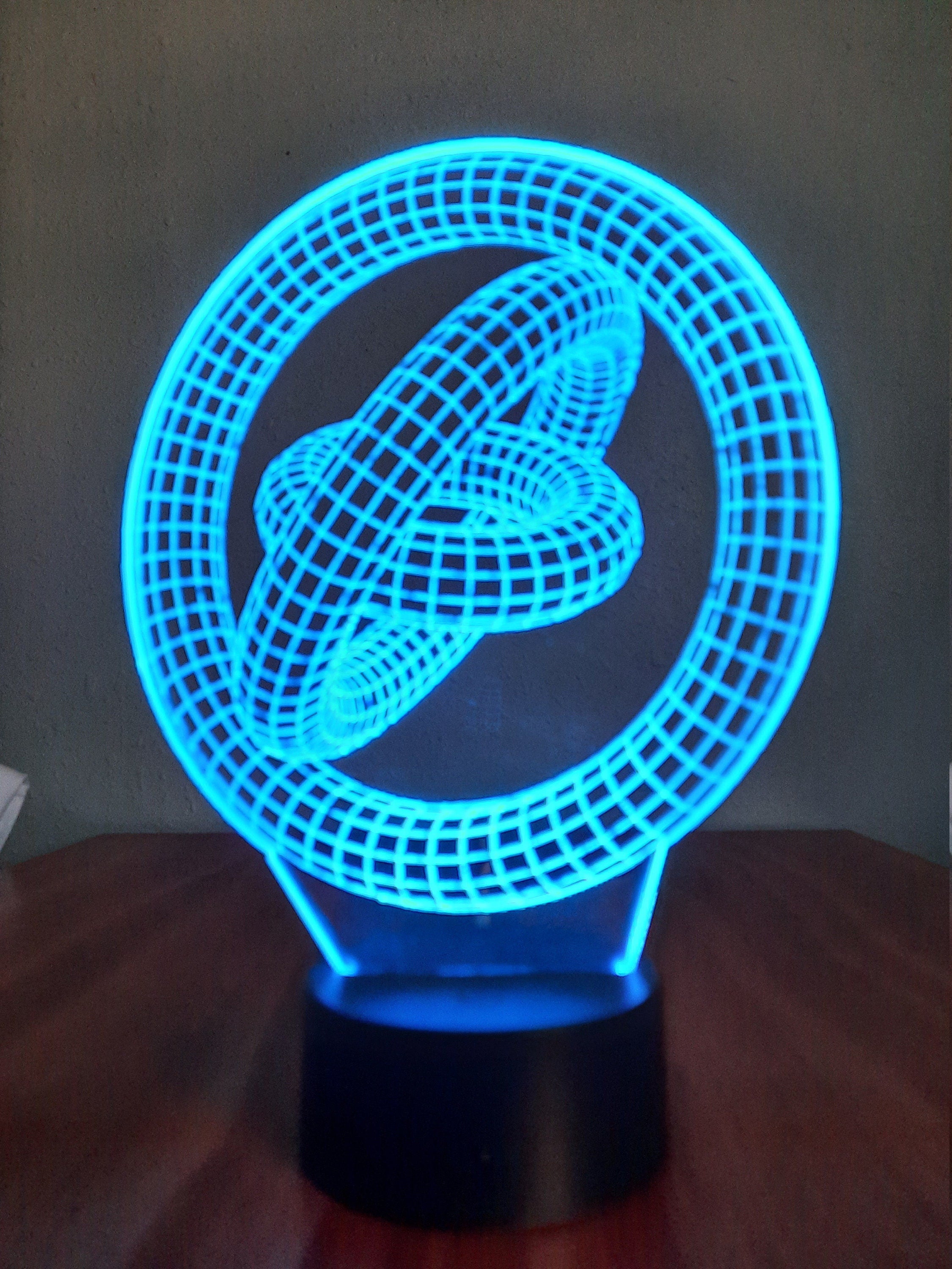 Awesome 3D " Geometric Rings" LED Lamp (1145) - FREE SHIPPING!