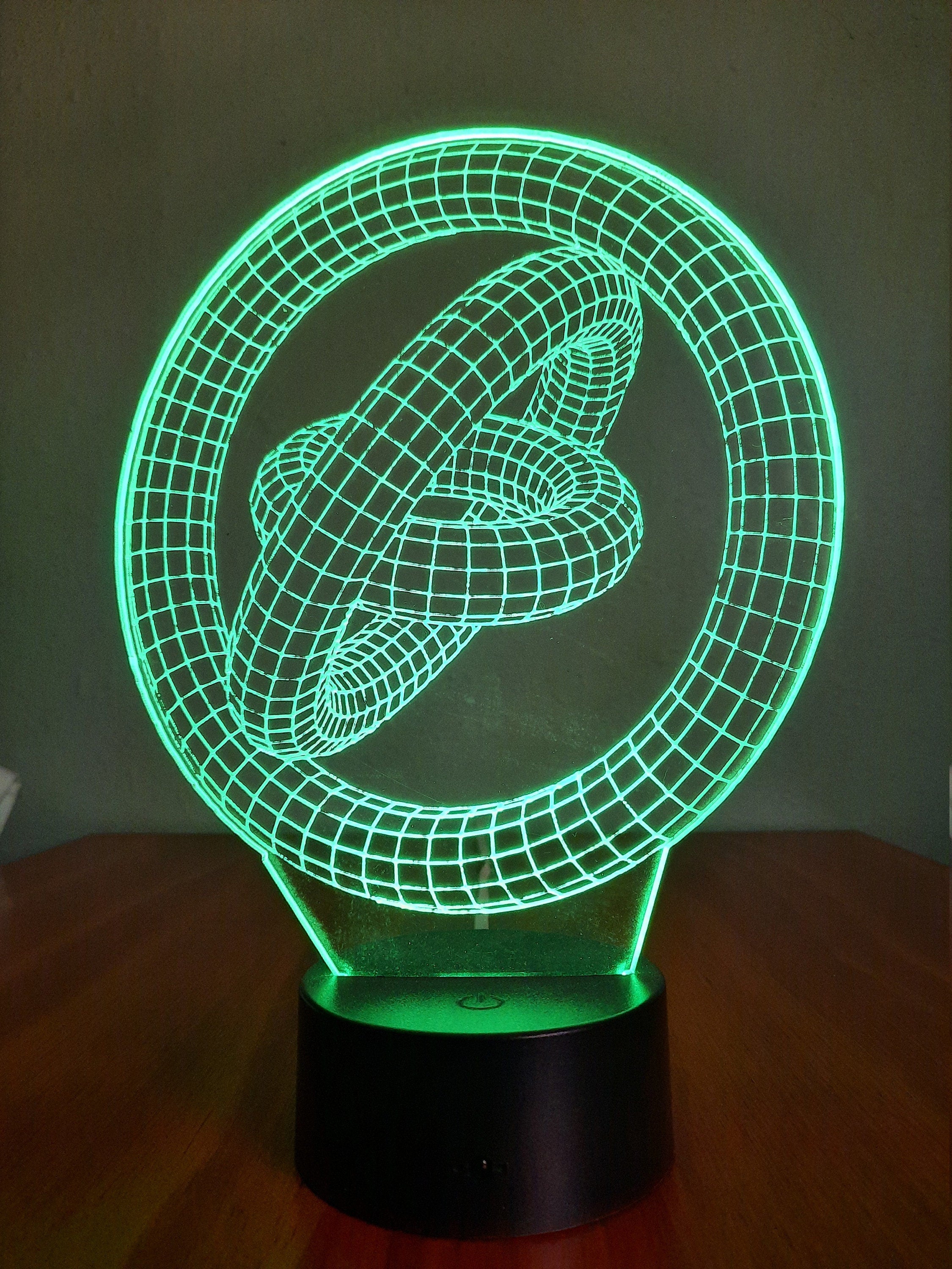 Awesome 3D " Geometric Rings" LED Lamp (1145) - FREE SHIPPING!