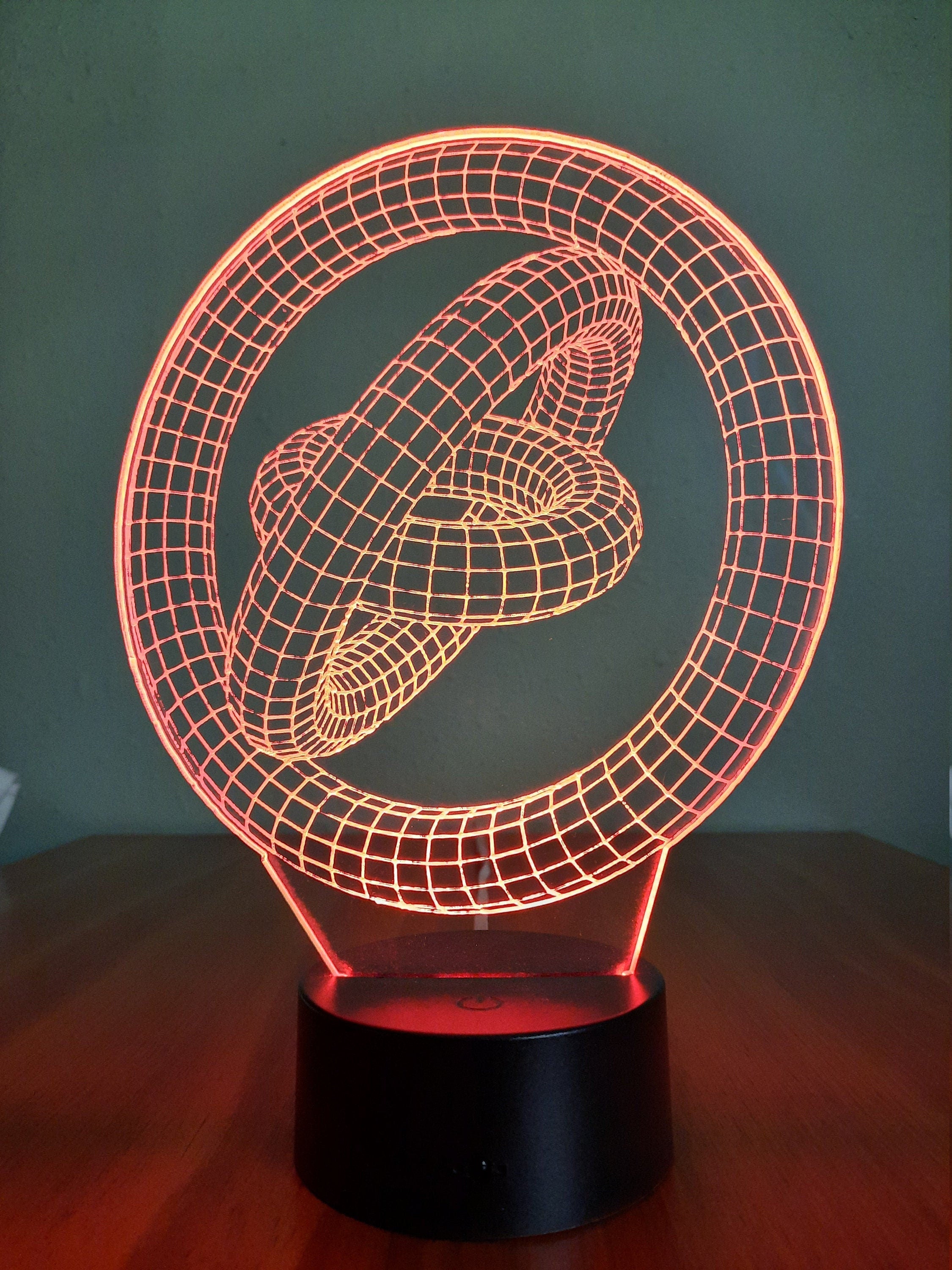 Awesome 3D " Geometric Rings" LED Lamp (1145) - FREE SHIPPING!