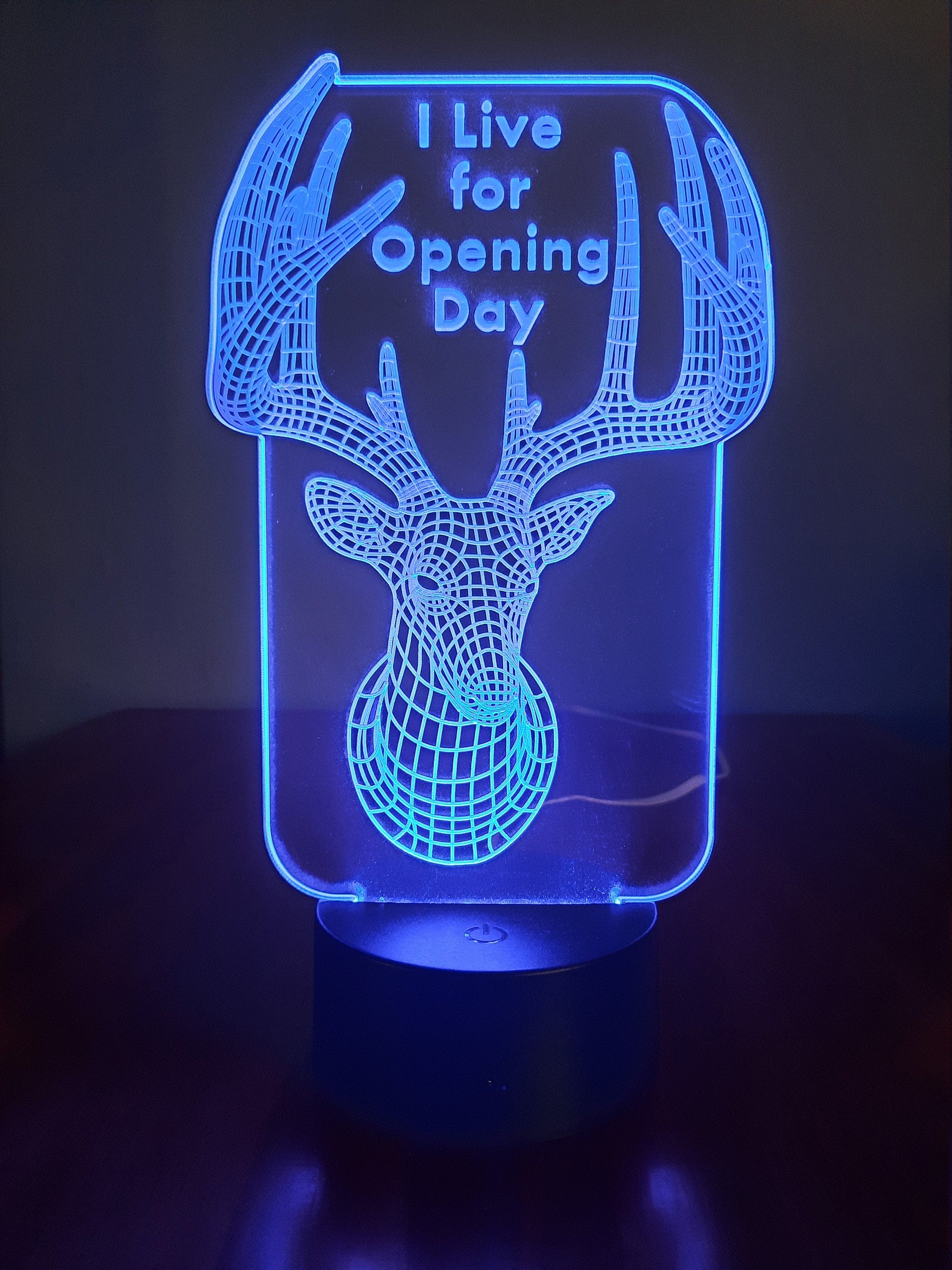 Awesome "I Live for Opening Day" 3D LED Lamp (1091) - FREE Shipping!