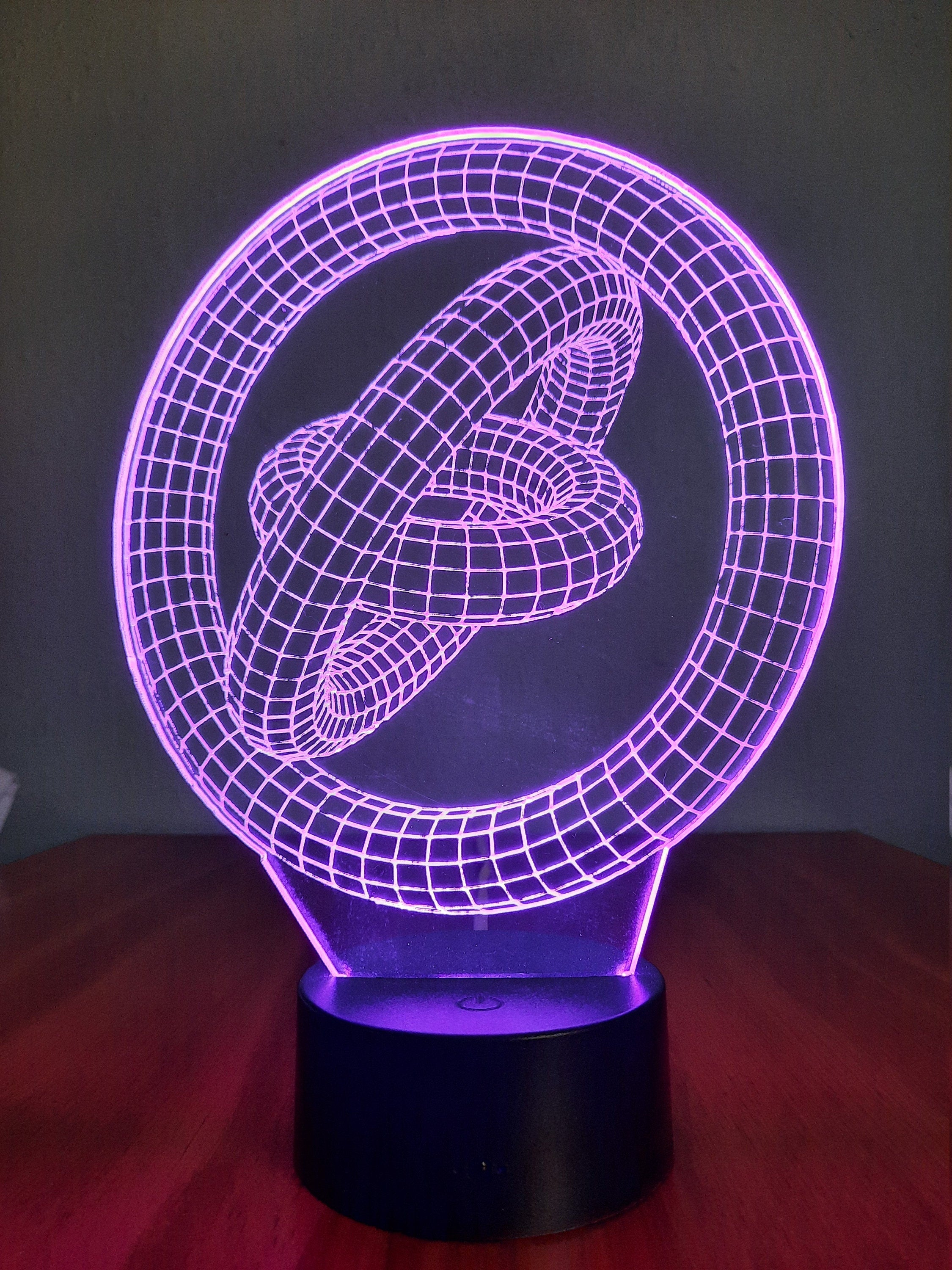 Awesome 3D " Geometric Rings" LED Lamp (1145) - FREE SHIPPING!