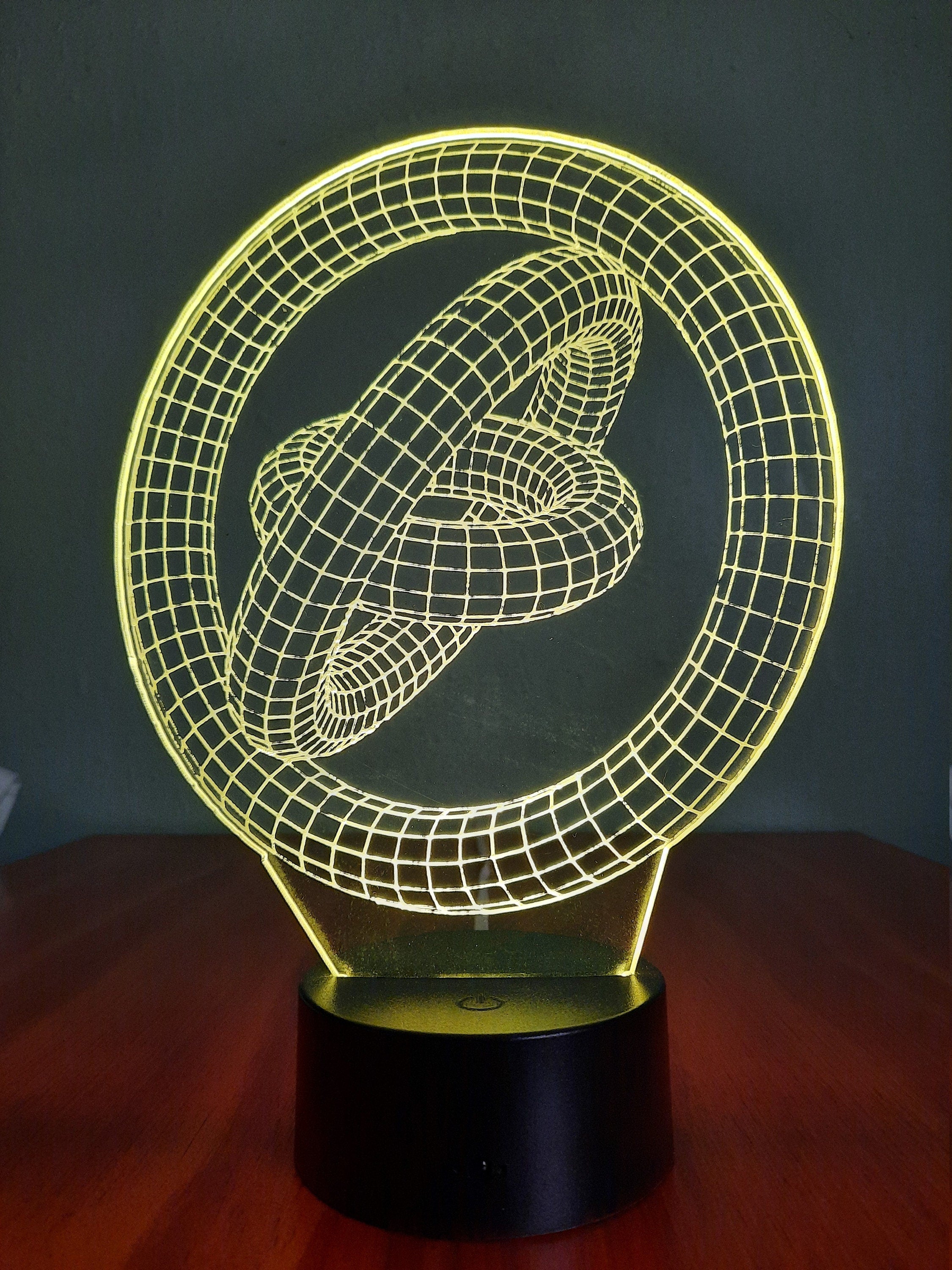 Awesome 3D " Geometric Rings" LED Lamp (1145) - FREE SHIPPING!