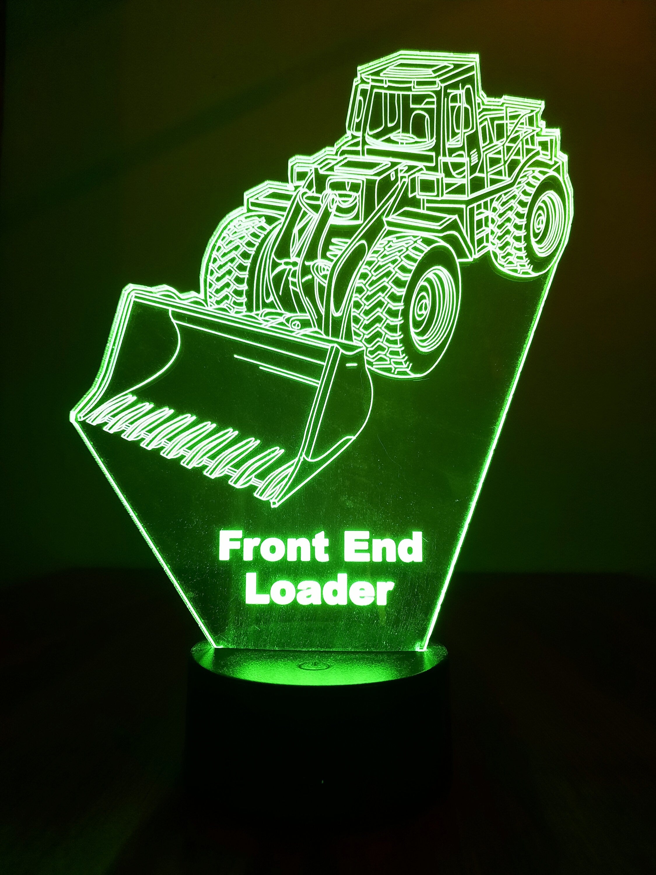 Awesome "Front-End Loader" Customizable 3-D LED Lamp (1237) - FREE SHIPPING!