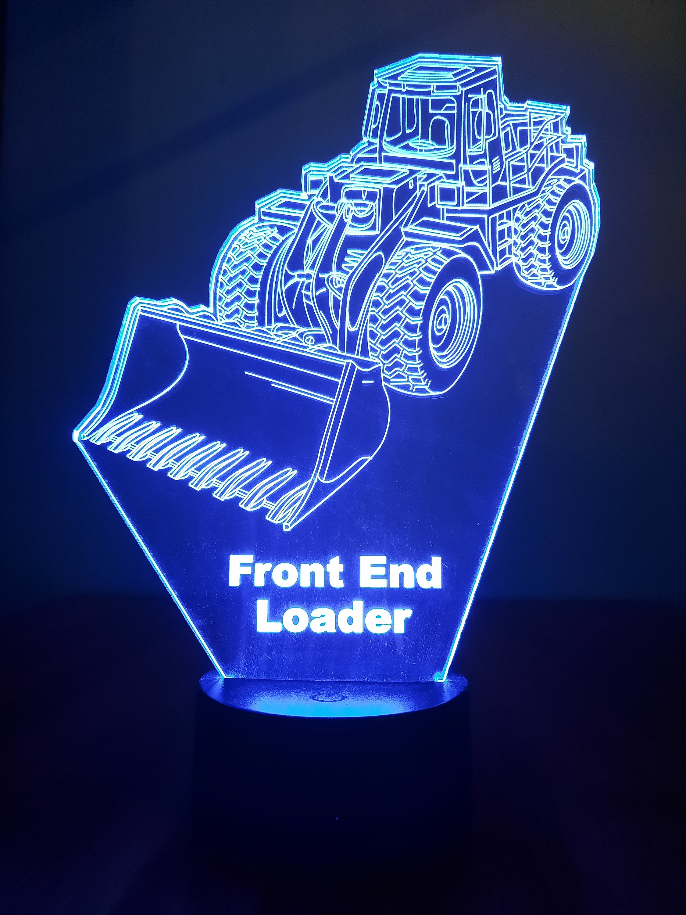 Awesome "Front-End Loader" Customizable 3-D LED Lamp (1237) - FREE SHIPPING!