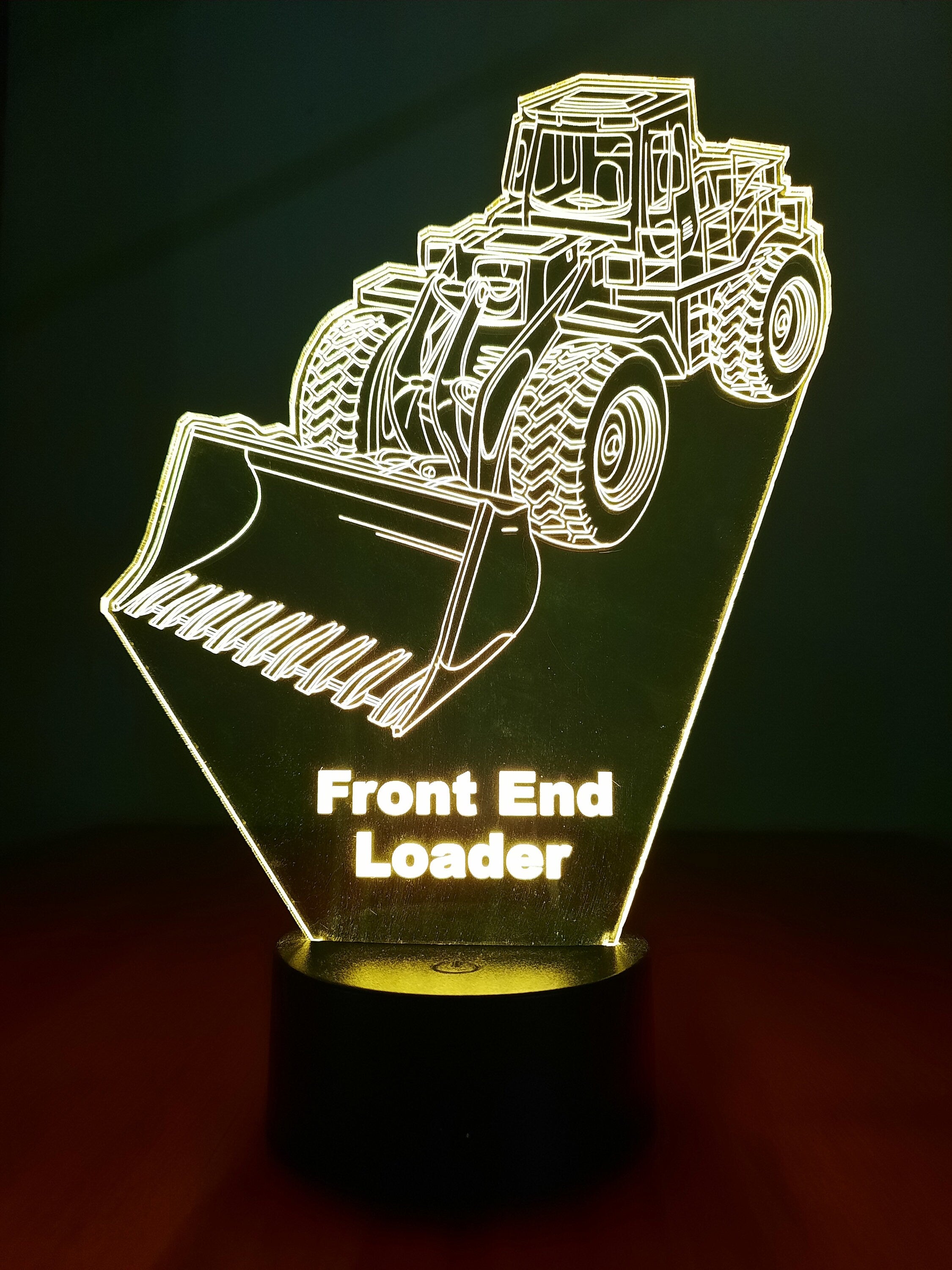 Awesome "Front-End Loader" Customizable 3-D LED Lamp (1237) - FREE SHIPPING!