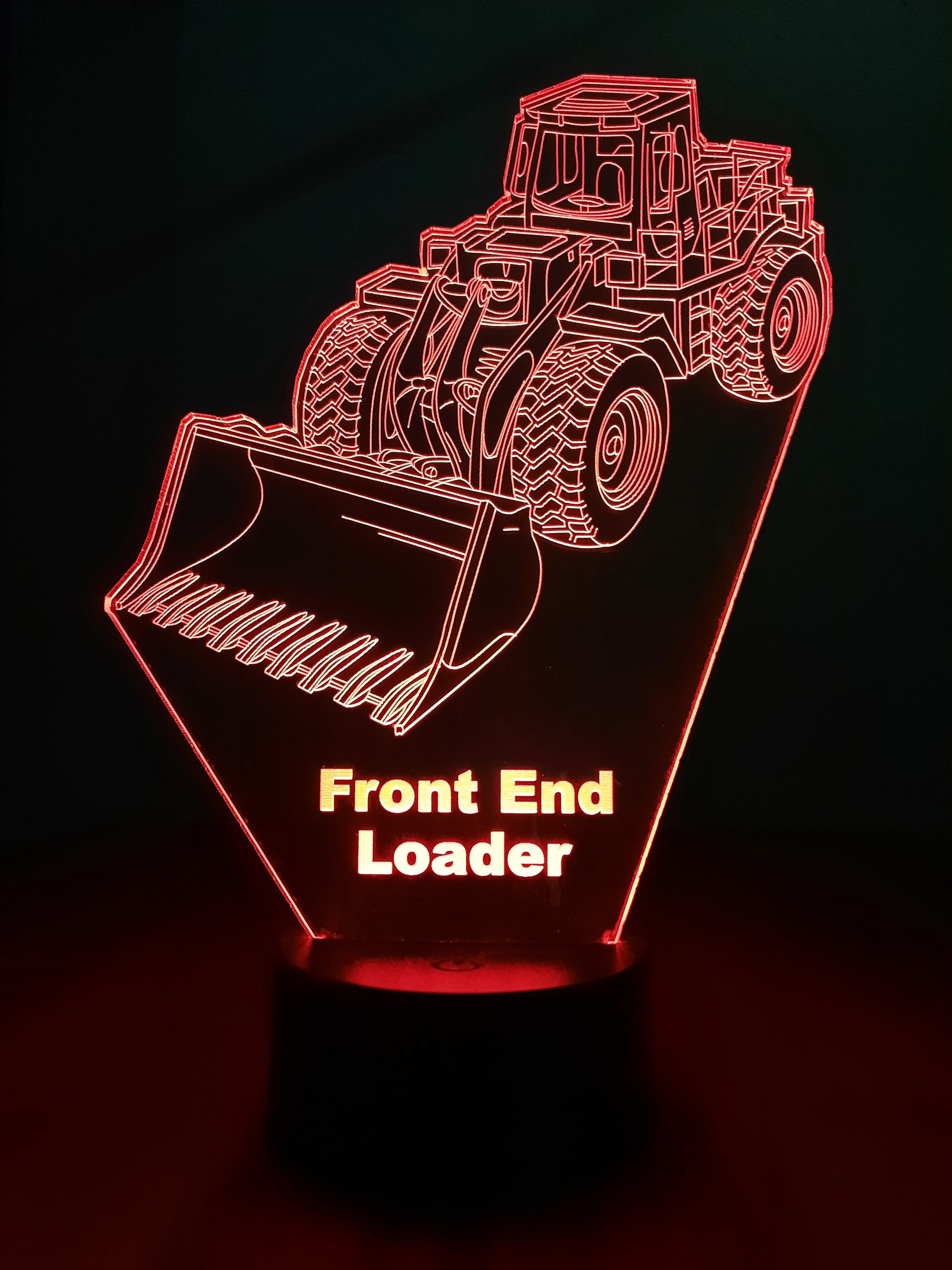 Awesome "Front-End Loader" Customizable 3-D LED Lamp (1237) - FREE SHIPPING!