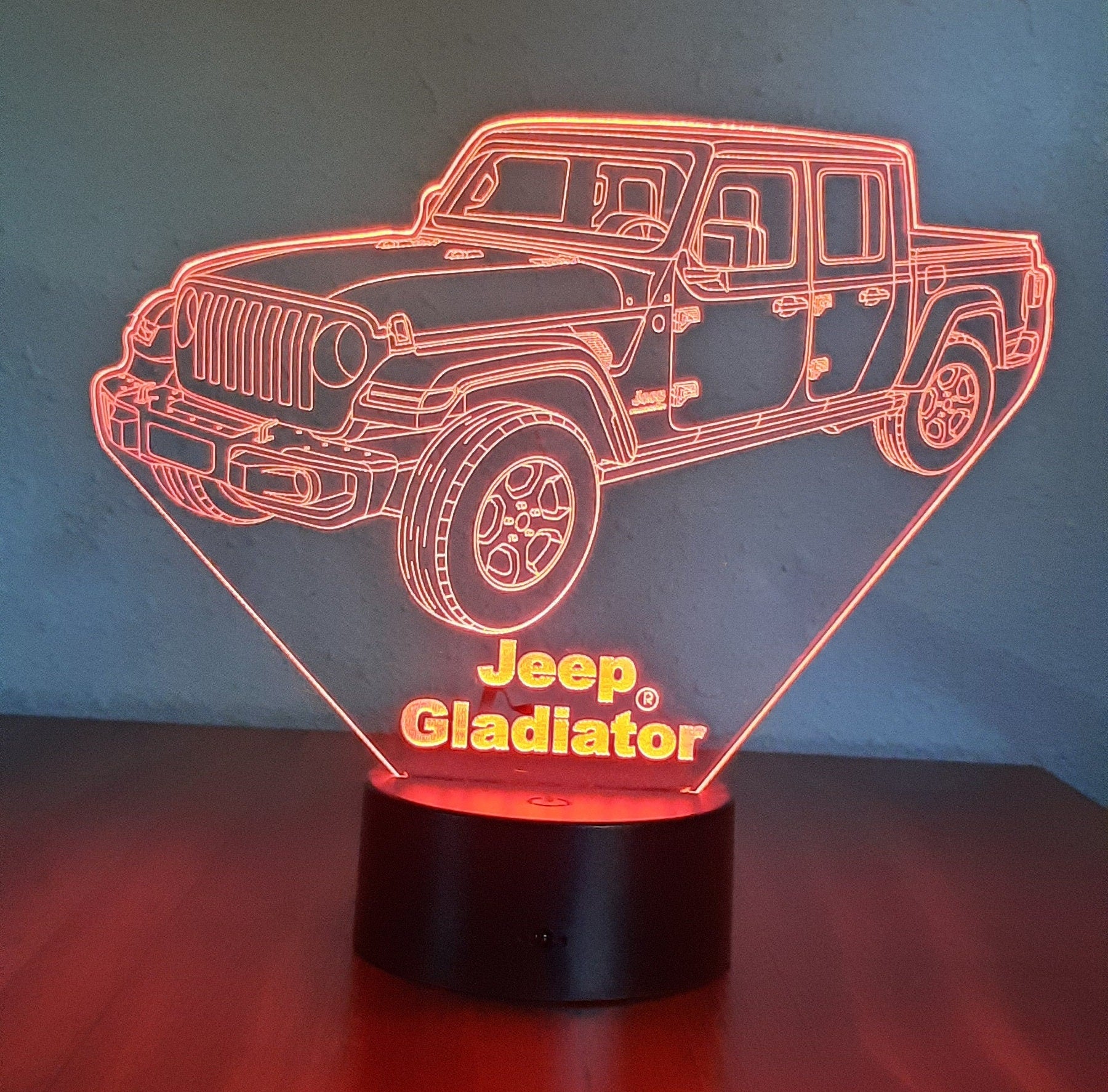 Awesome "Jeep Gladiator" 3D LED lamp (1277) - FREE SHIPPING!