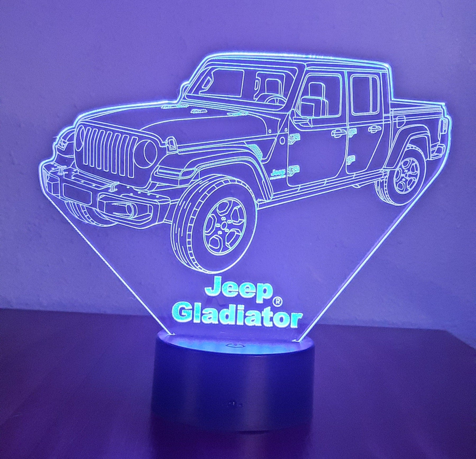 Awesome "Jeep Gladiator" 3D LED lamp (1277) - FREE SHIPPING!