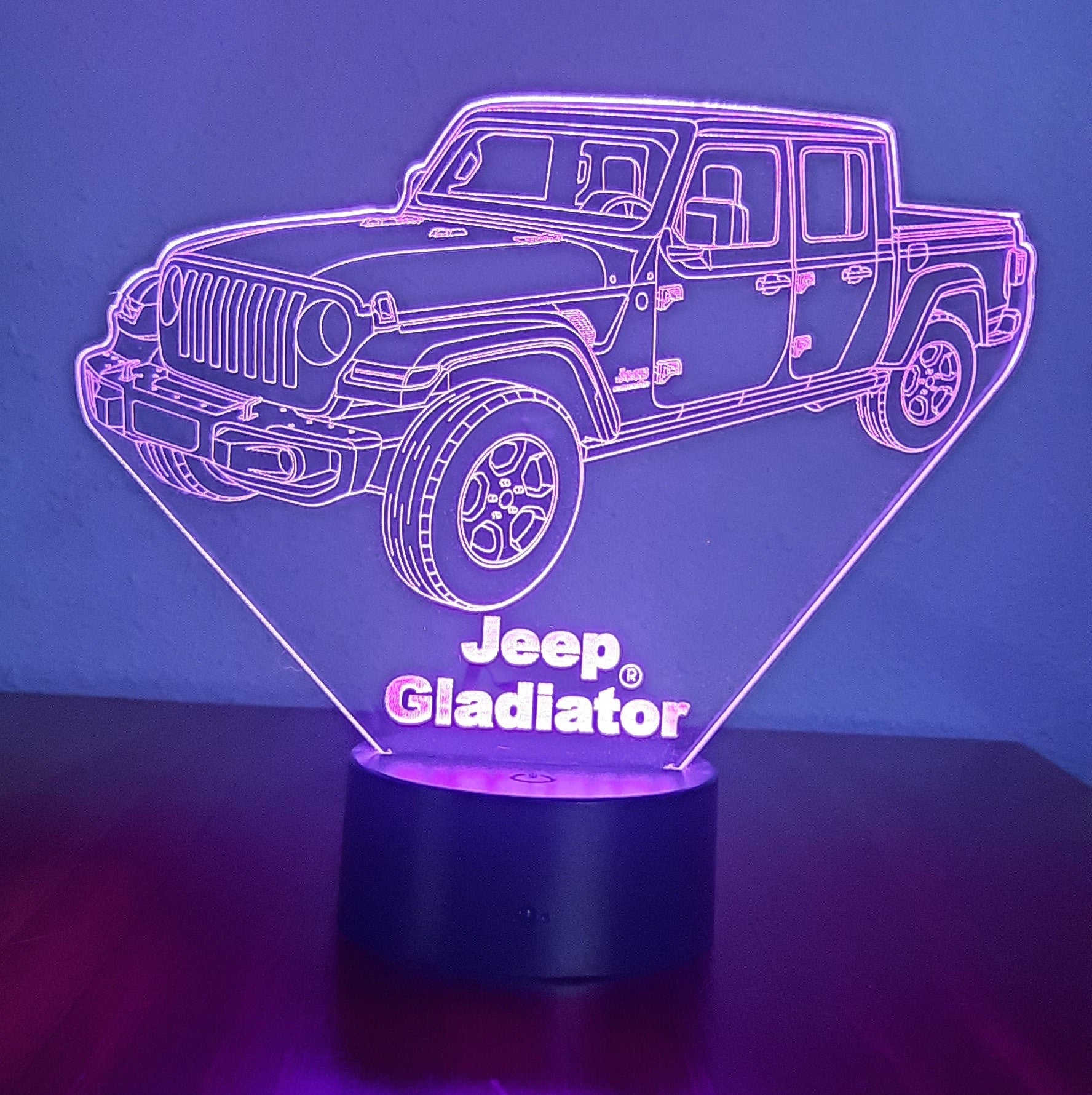 Awesome "Jeep Gladiator" 3D LED lamp (1277) - FREE SHIPPING!