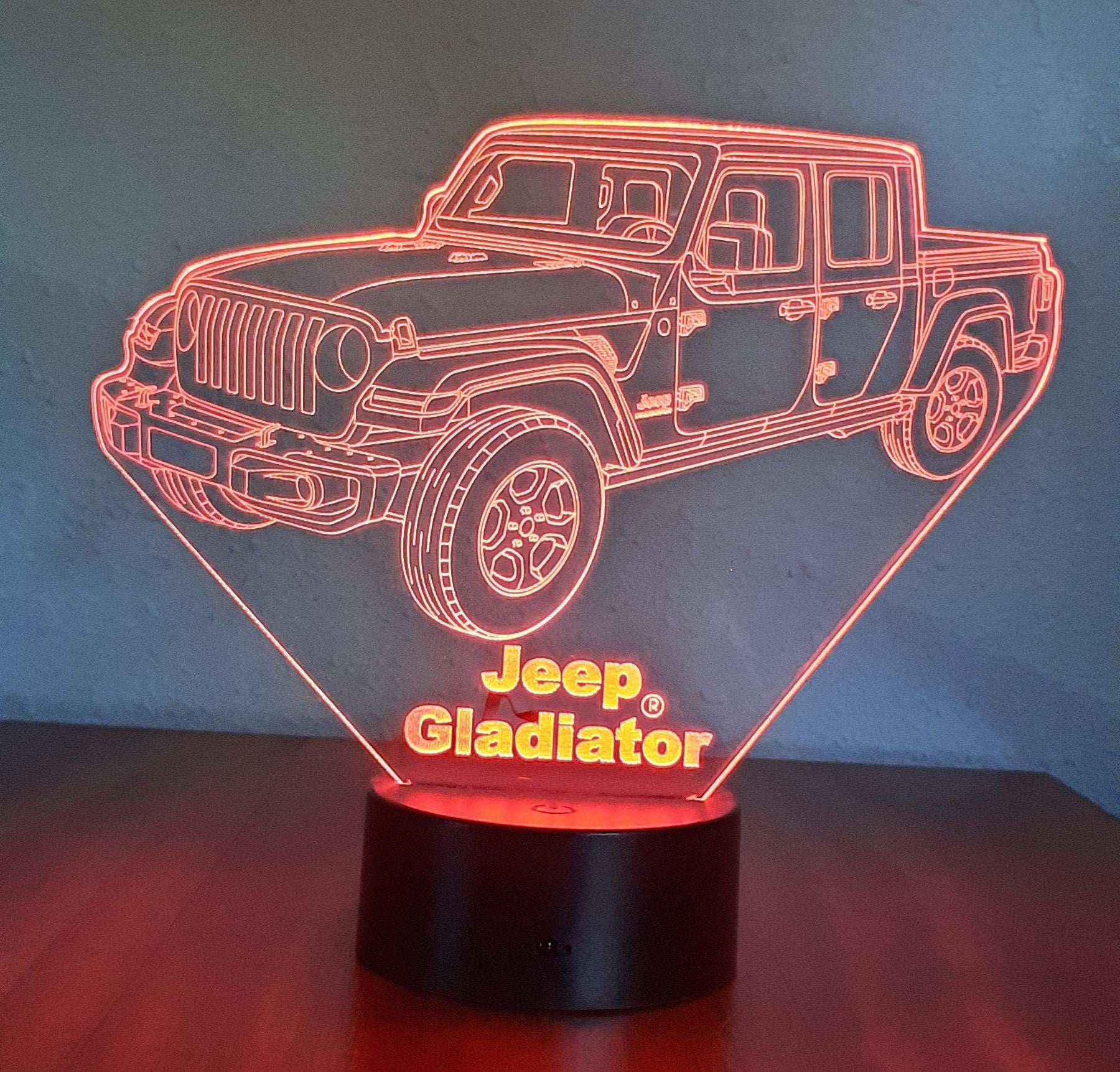 Awesome "Jeep Gladiator" 3D LED lamp (1277) - FREE SHIPPING!