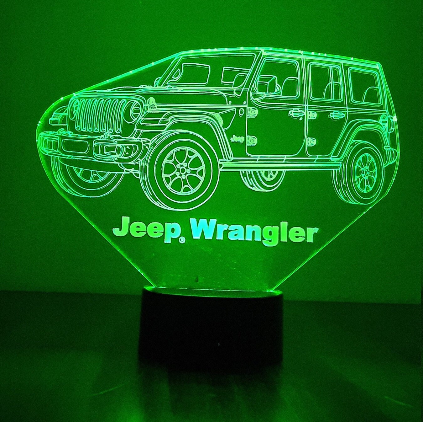 Awesome "Jeep Wrangler" 3D LED lamp (1282) - FREE SHIPPING!