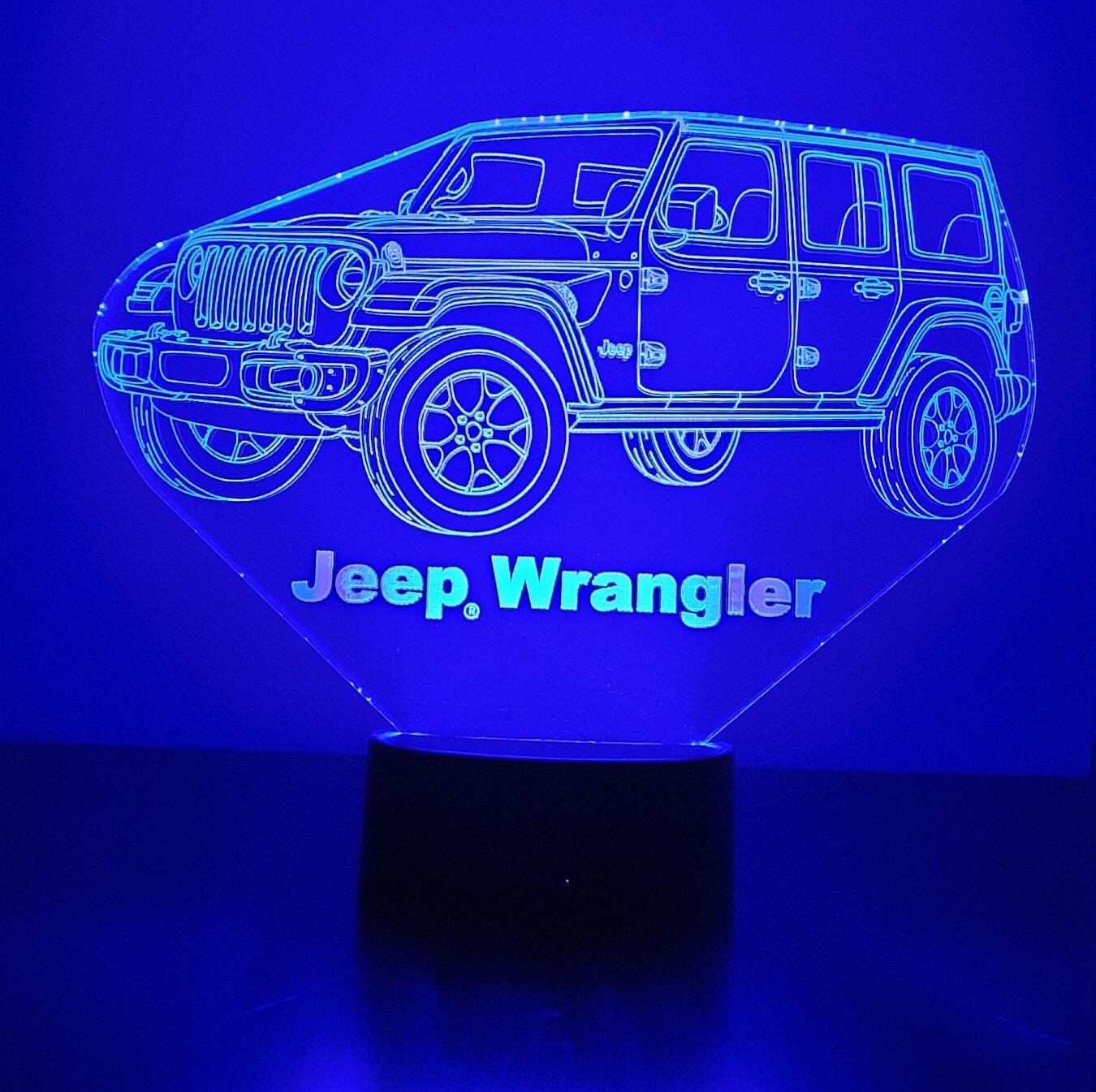 Awesome "Jeep Wrangler" 3D LED lamp (1282) - FREE SHIPPING!