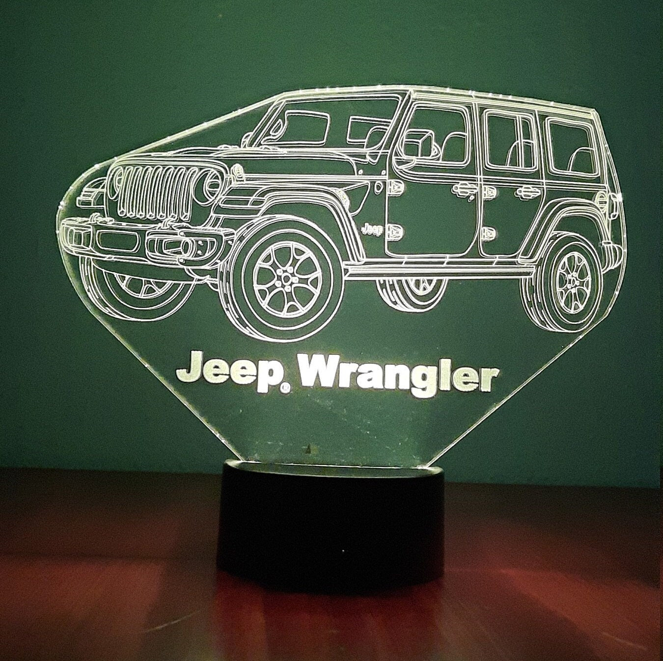 Awesome "Jeep Wrangler" 3D LED lamp (1282) - FREE SHIPPING!