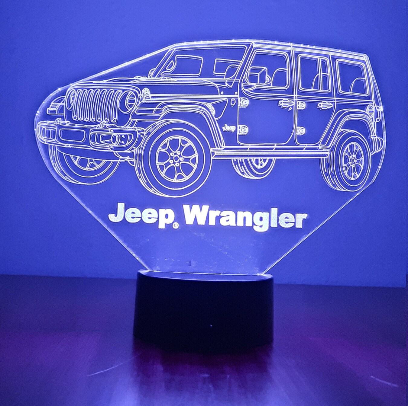 Awesome "Jeep Wrangler" 3D LED lamp (1282) - FREE SHIPPING!