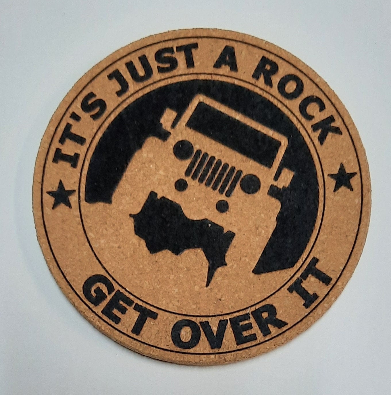 Engraved Cork Jeep Coasters (740)