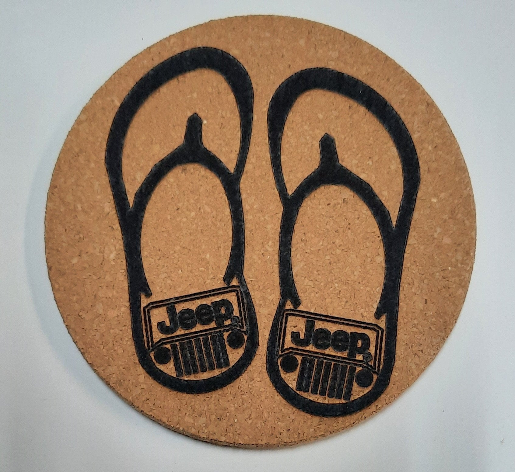 Engraved Cork Jeep Coasters (740)