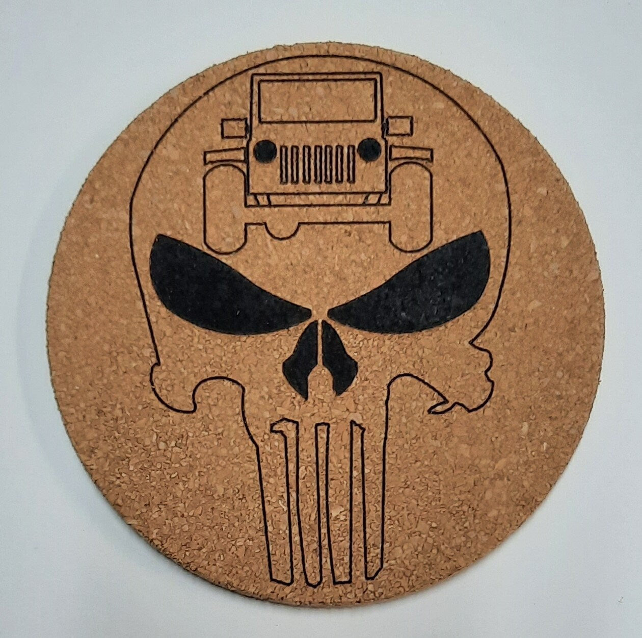 Engraved Cork Jeep Coasters (740)