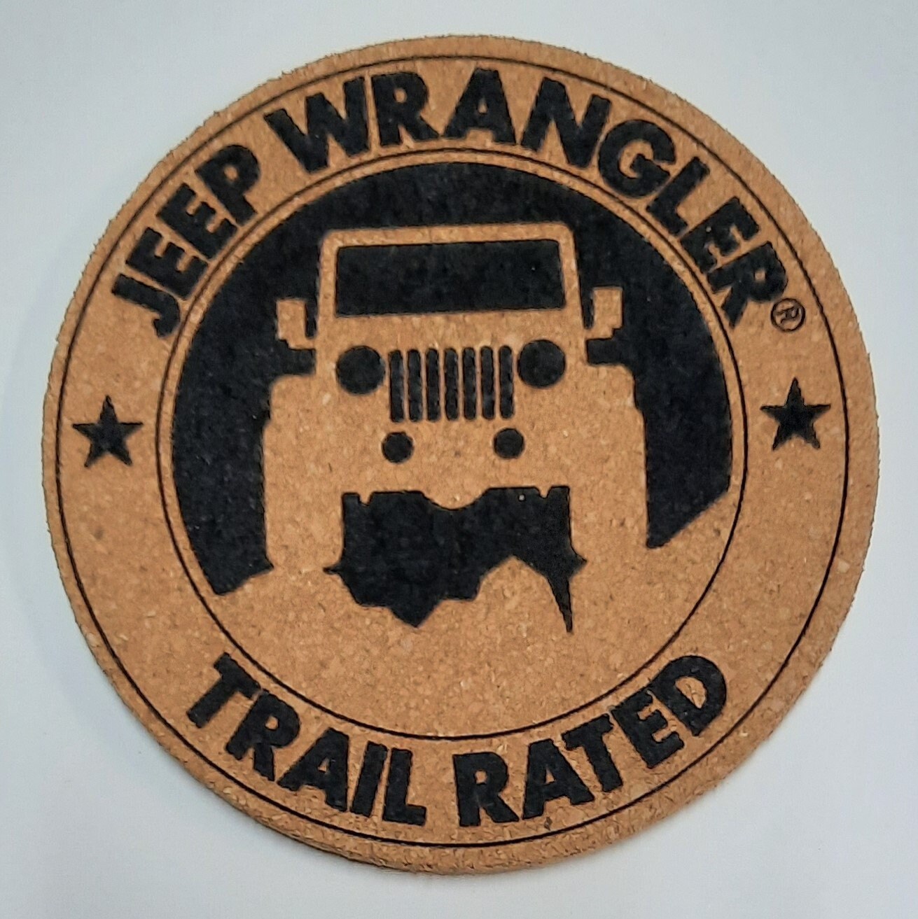 Engraved Cork Jeep Coasters (740)