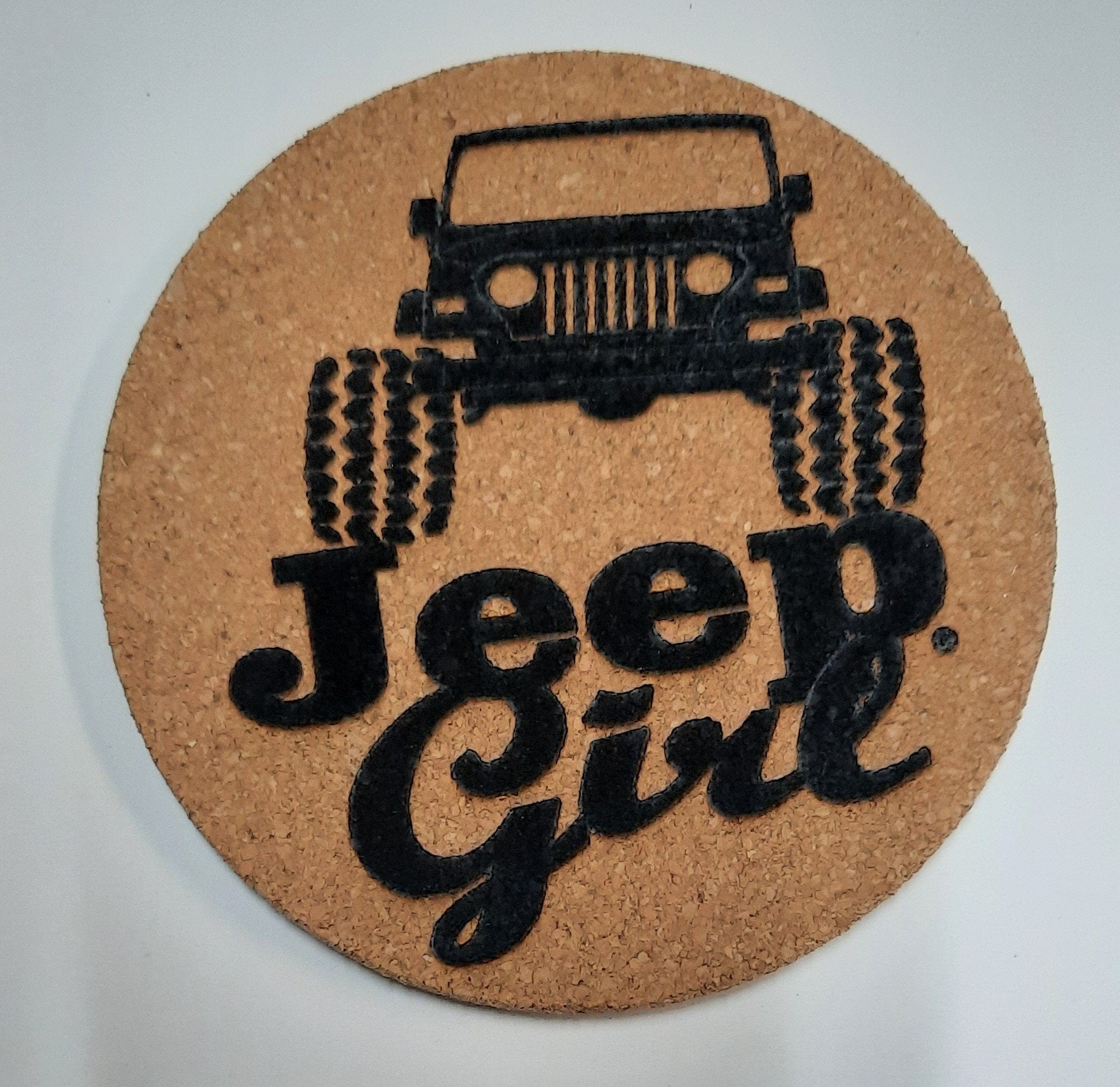 Engraved Cork Jeep Coasters (740)